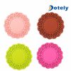 colors silicone heat resistant coasters cup insulation mat